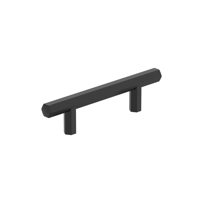 Amerock BP37365FB Caliber 3 inch (76mm) Center-to-Center Matte Black Cabinet Pull