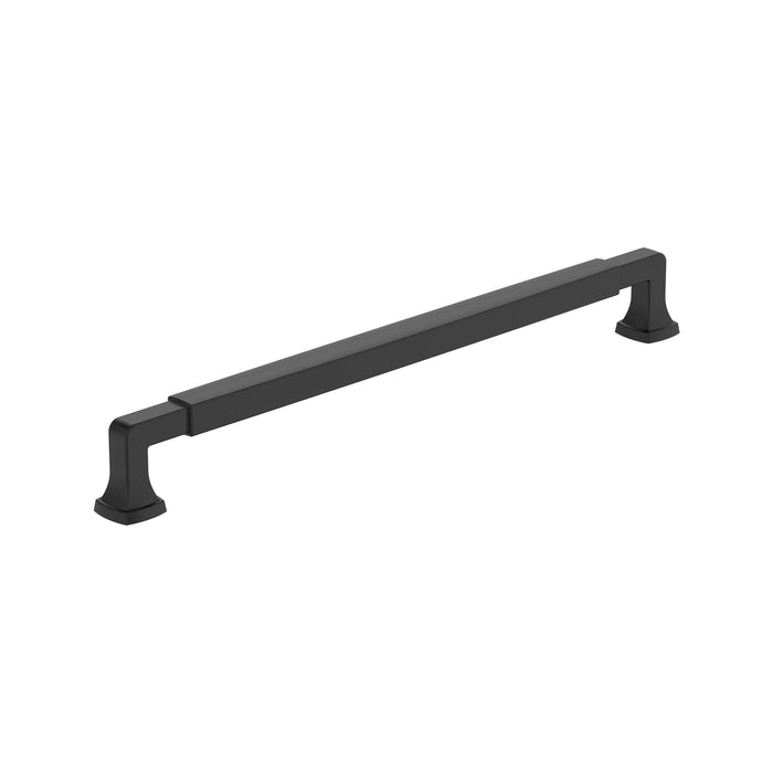 Amerock BP37400FB Stature 10-1/16 inch (256mm) Center-to-Center Matte Black Cabinet Pull