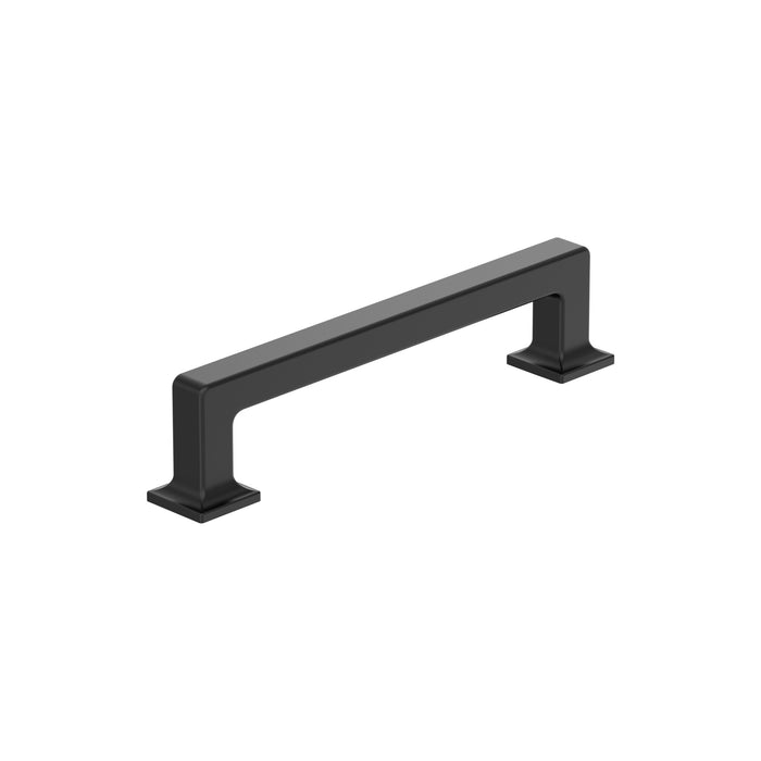 Amerock BP37443MB Lintel 5-1/16 inch (128mm) Center-to-Center Matte Black Cabinet Pull