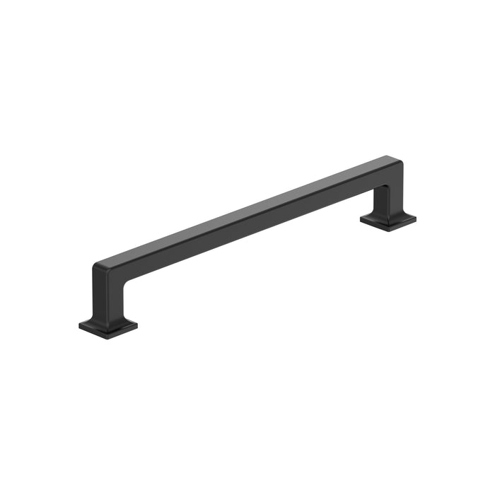 Amerock BP37445MB Lintel 7-9/16 inch (192mm) Center-to-Center Matte Black Cabinet Pull