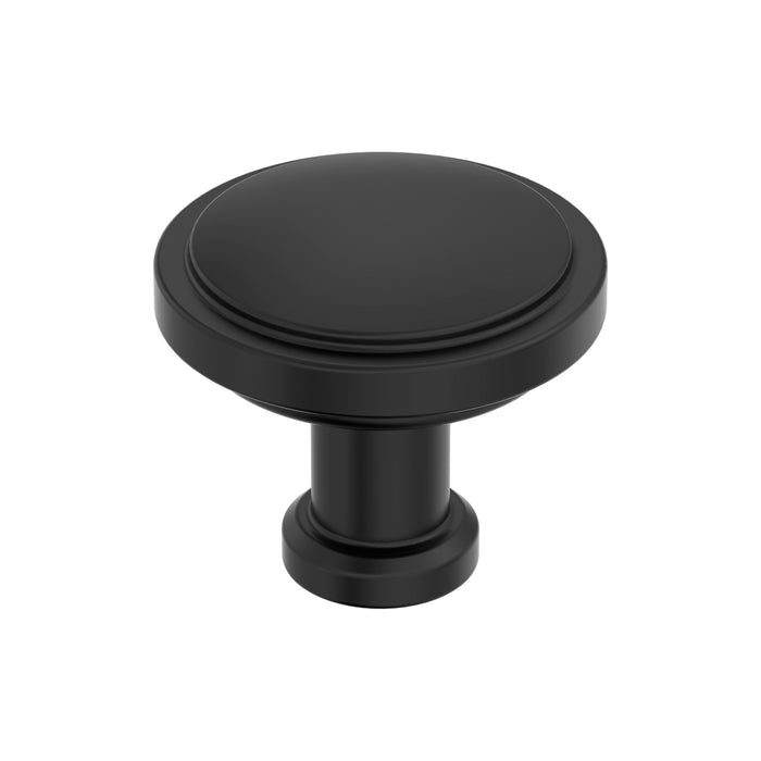 Amerock BP37460MB Faircrest 1-1/4 inch (32mm) Diameter Matte Black Cabinet Knob