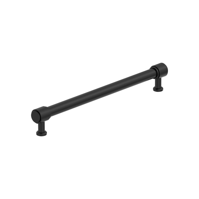 Amerock BP37467MB Faircrest 8-13/16 inch (224mm) Center-to-Center Matte Black Cabinet Pull