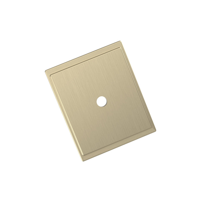 Amerock BP37586BBZ Maymont 1-5/8 inch (41mm) Length Square Golden Champagne Cabinet Knob Backplate