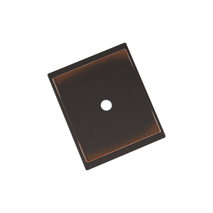 Amerock BP37586ORB Maymont 1-5/8 inch (41mm) Length Square Oil-Rubbed Bronze Cabinet Knob Backplate