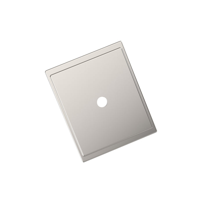 Amerock BP37586PN Maymont 1-5/8 inch (41mm) Length Square Polished Nickel Cabinet Knob Backplate