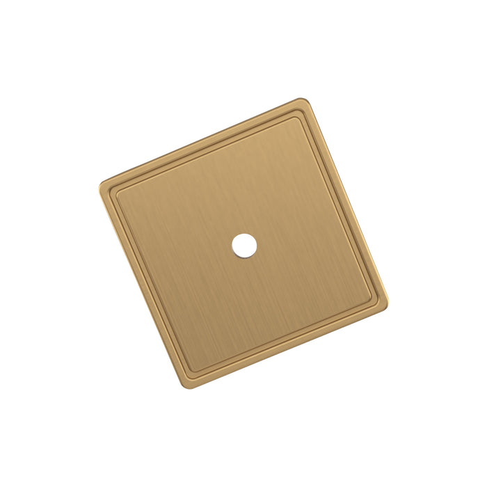 Amerock BP37600CZ Thoreau 1-9/16 inch (40mm) Length Square Champagne Bronze Cabinet Knob Backplate