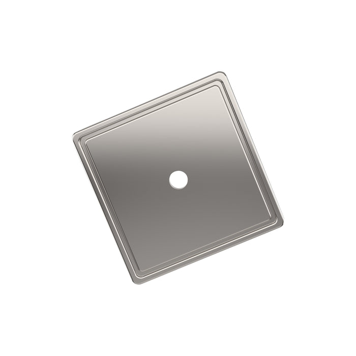 Amerock BP37600PN Thoreau 1-9/16 inch (40mm) Length Square Polished Nickel Cabinet Knob Backplate