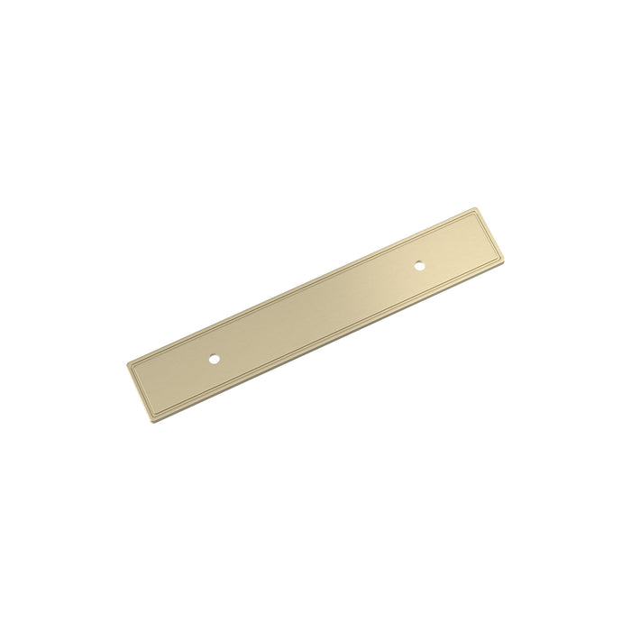 Amerock BP37602BBZ Thoreau 3-3/4 inch (96mm) Center-to-Center Rectangle Golden Champagne Cabinet Pull Backplate