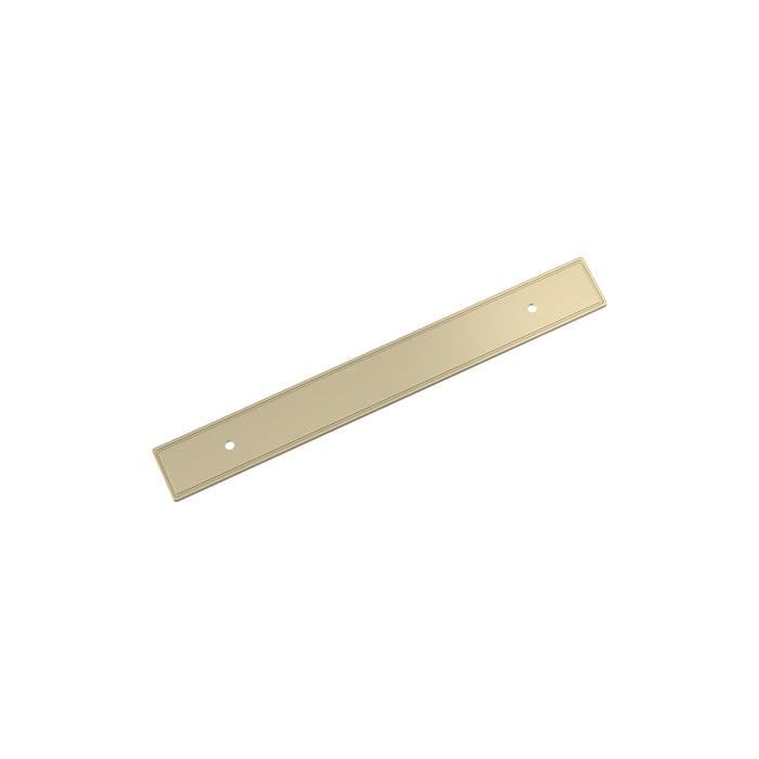 Amerock BP37604BBZ Thoreau 6-5/16 inch (160mm) Center-to-Center Rectangle Golden Champagne Cabinet Pull Backplate