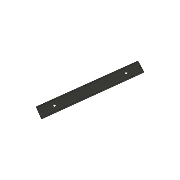 Amerock BP37604MB Thoreau 6-5/16 inch (160mm) Center-to-Center Rectangle Matte Black Cabinet Pull Backplate