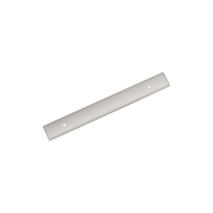 Amerock BP37604PN Thoreau 6-5/16 inch (160mm) Center-to-Center Rectangle Polished Nickel Cabinet Pull Backplate