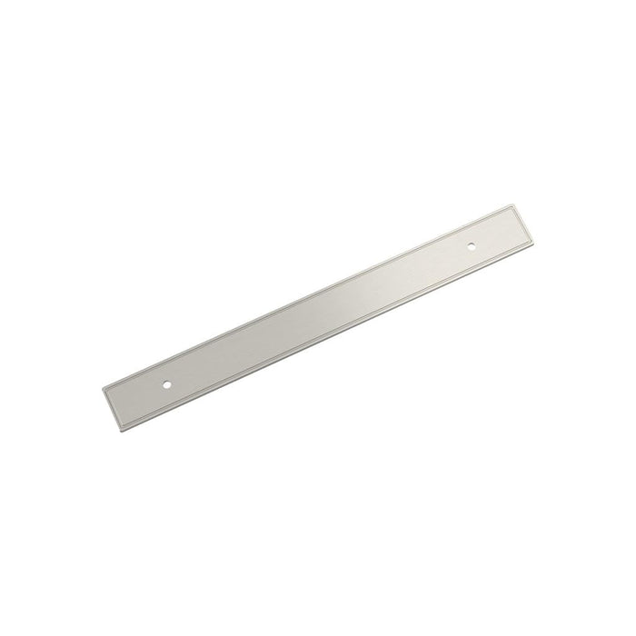 Amerock BP37605G10 Thoreau 7-9/16 inch (192mm) Center-to-Center Rectangle Satin Nickel Cabinet Pull Backplate