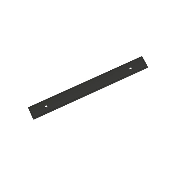Amerock BP37605MB Thoreau 7-9/16 inch (192mm) Center-to-Center Rectangle Matte Black Cabinet Pull Backplate
