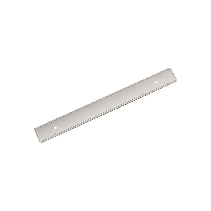 Amerock BP37605PN Thoreau 7-9/16 inch (192mm) Center-to-Center Rectangle Polished Nickel Cabinet Pull Backplate