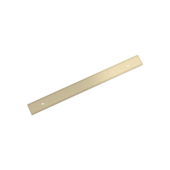 Amerock BP37606BBZ Thoreau 8-13/16 inch (224mm) Center-to-Center Rectangle Golden Champagne Cabinet Pull Backplate