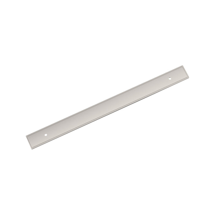 Amerock BP37607PN Thoreau 10-1/16 inch (256mm) Center-to-Center Rectangle Polished Nickel Cabinet Pull Backplate