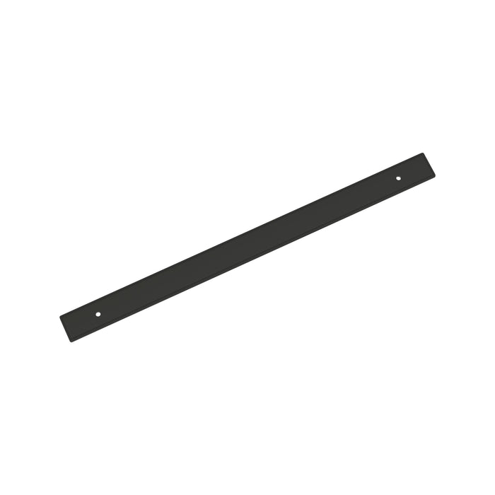 Amerock BP37608MB Thoreau 12-5/8 inch (320mm) Center-to-Center Rectangle Matte Black Cabinet Pull Backplate