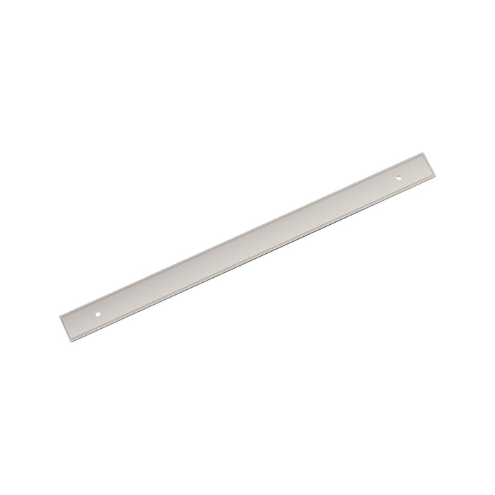 Amerock BP37608PN Thoreau 12-5/8 inch (320mm) Center-to-Center Rectangle Polished Nickel Cabinet Pull Backplate