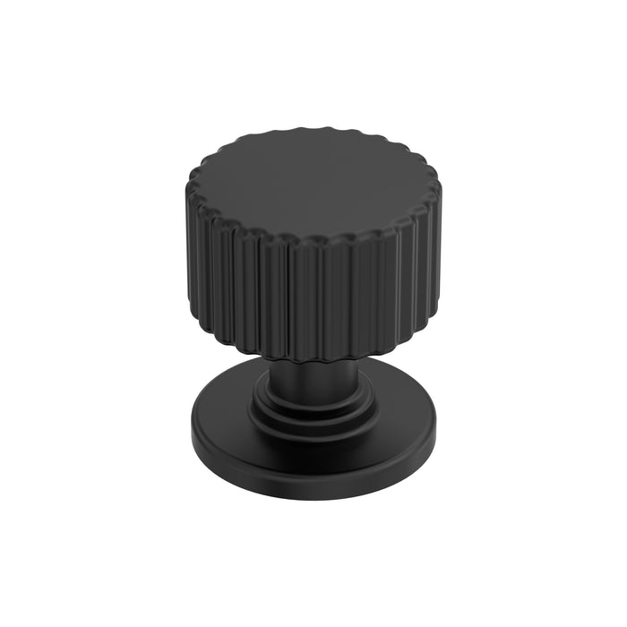 Amerock BP37652MB Ballard 1-1/8 inch (29mm) Diameter Matte Black Cabinet Knob