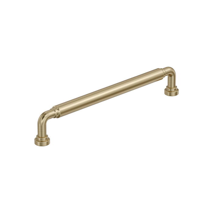 Amerock BP37665BBZ Coble 7-9/16 inch (192mm) Center-to-Center Golden Champagne Cabinet Pull