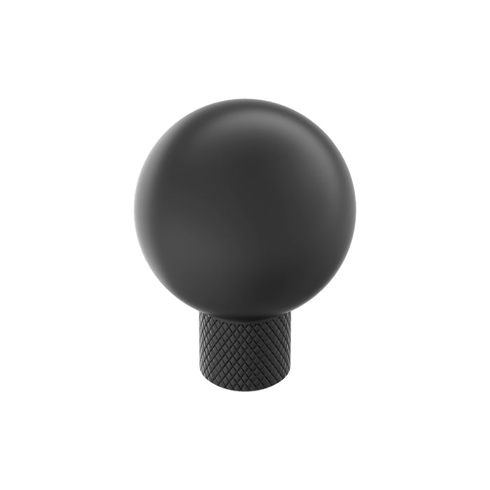 Amerock BP37680MB Collet 1-1/8 inch (29mm) Diameter Matte Black Cabinet Knob