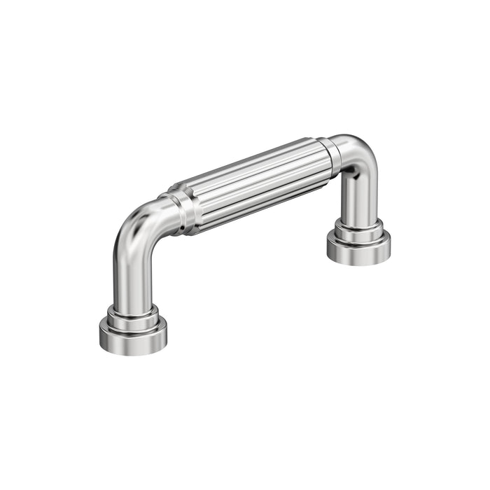 Amerock BP3770126 Cowrie 3 inch (76mm) Center-to-Center Polished Chrome Cabinet Pull