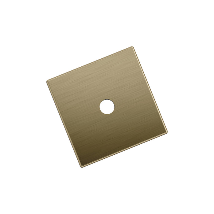 Amerock BP37760BBZ Ladera 1-3/16 inch (30mm) Length Square Golden Champagne Cabinet Knob Backplate