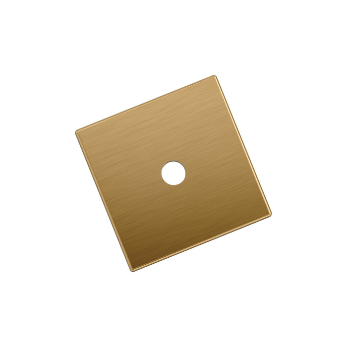Amerock BP37760CZ Ladera 1-3/16 inch (30mm) Length Square Champagne Bronze Cabinet Knob Backplate