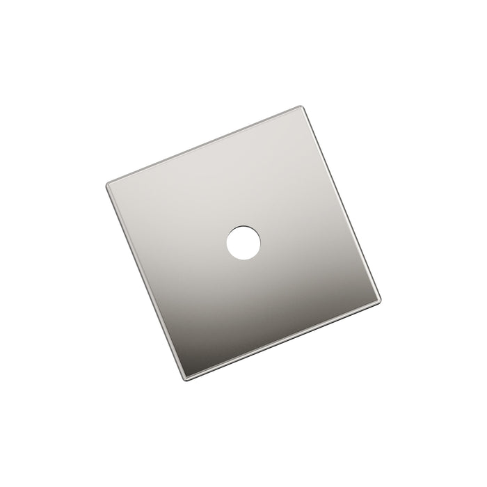 Amerock BP37760PN Ladera 1-3/16 inch (30mm) Length Square Polished Nickel Cabinet Knob Backplate