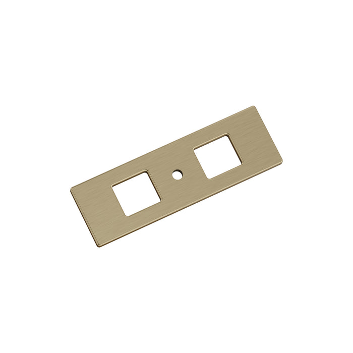 Amerock BP37780BBZ Medora 3-11/16 inch (94mm) Length Rectangle Golden Champagne Cabinet Knob Backplate