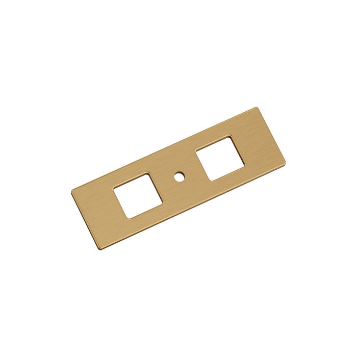 Amerock BP37780CZ Medora 3-11/16 inch (94mm) Length Rectangle Champagne Bronze Cabinet Knob Backplate