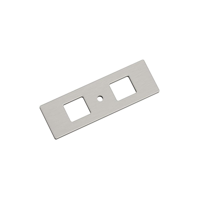 Amerock BP37780G10 Medora 3-11/16 inch (94mm) Length Rectangle Satin Nickel Cabinet Knob Backplate