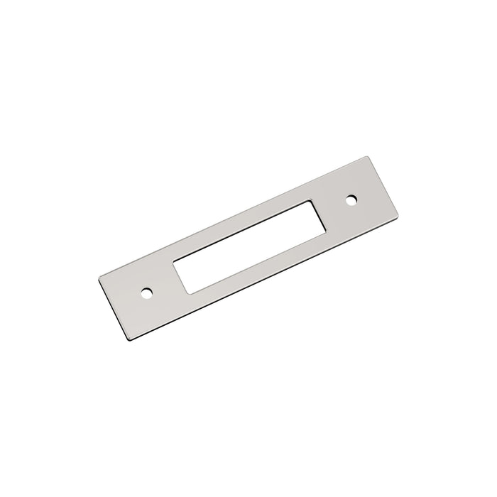 Amerock BP37782PN Medora 3-3/4 inch (96mm) Center-to-Center Rectangle Polished Nickel Cabinet Pull Backplate