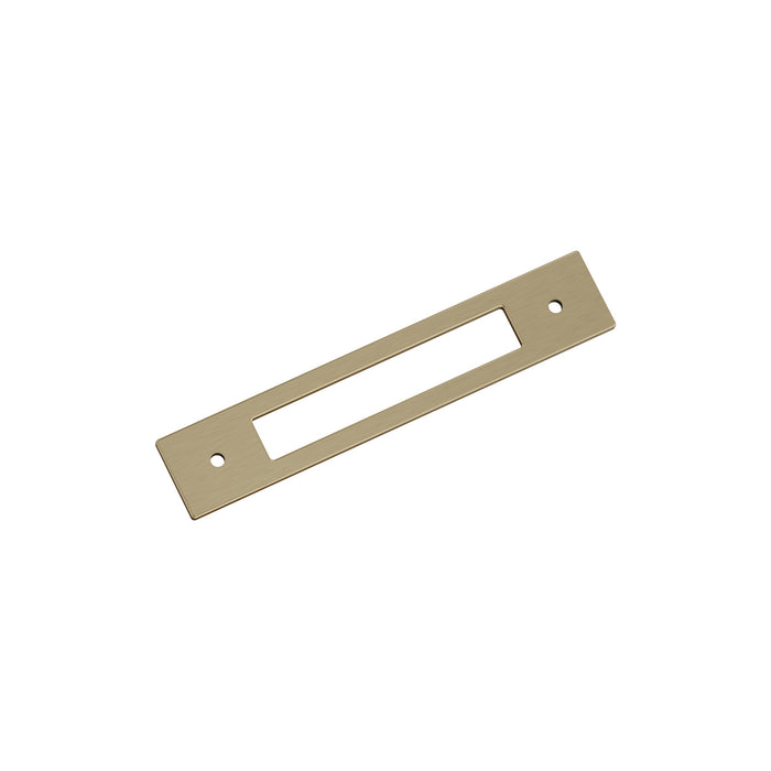 Amerock BP37783BBZ Medora 5-1/16 inch (128mm) Center-to-Center Rectangle Golden Champagne Cabinet Pull Backplate