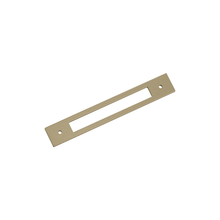 Amerock BP37784BBZ Medora 6-5/16 inch (160mm) Center-to-Center Rectangle Golden Champagne Cabinet Pull Backplate