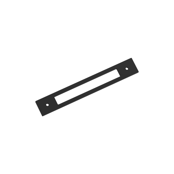 Amerock BP37784MB Medora 6-5/16 inch (160mm) Center-to-Center Rectangle Matte Black Cabinet Pull Backplate