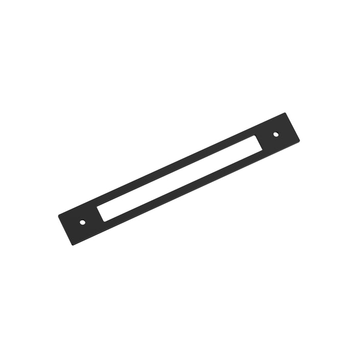 Amerock BP37785MB Medora 7-9/16 inch (192mm) Center-to-Center Rectangle Matte Black Cabinet Pull Backplate