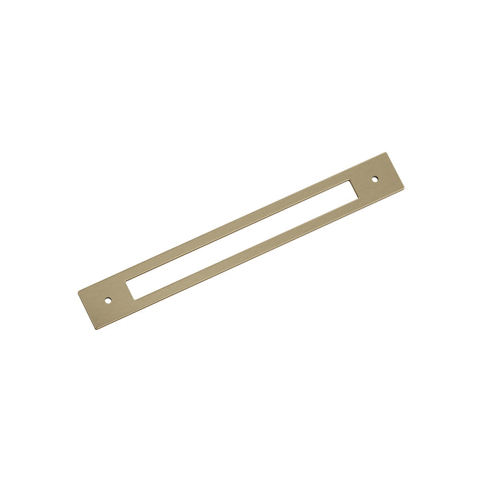 Amerock BP37786BBZ Medora 8-13/16 inch (224mm) Center-to-Center Rectangle Golden Champagne Cabinet Pull Backplate