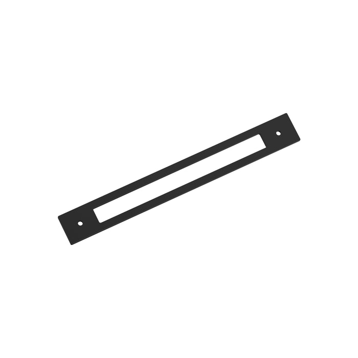 Amerock BP37786MB Medora 8-13/16 inch (224mm) Center-to-Center Rectangle Matte Black Cabinet Pull Backplate