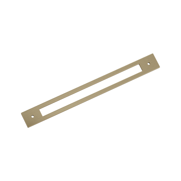 Amerock BP37787BBZ Medora 10-1/16 inch (256mm) Center-to-Center Rectangle Golden Champagne Cabinet Pull Backplate