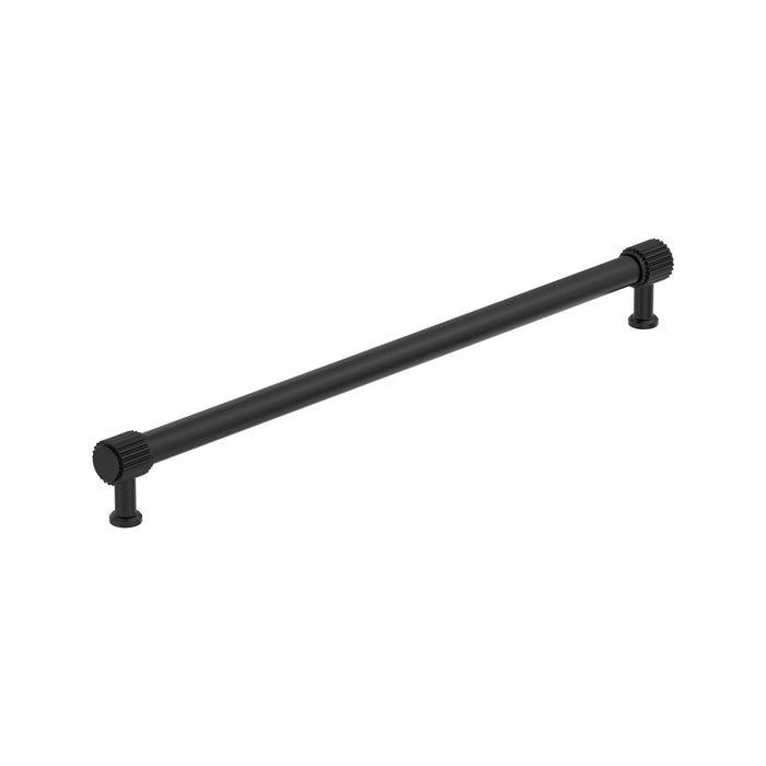 Amerock BP37811MB Farewind 18 inch (457mm) Center-to-Center Matte Black Appliance Pull