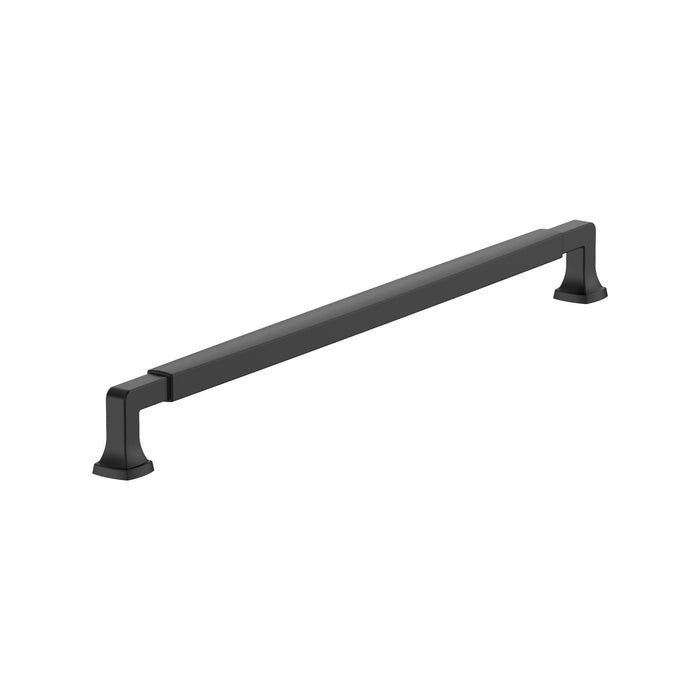 Amerock BP54061FB Stature 18 inch (457mm) Center-to-Center Matte Black Appliance Pull