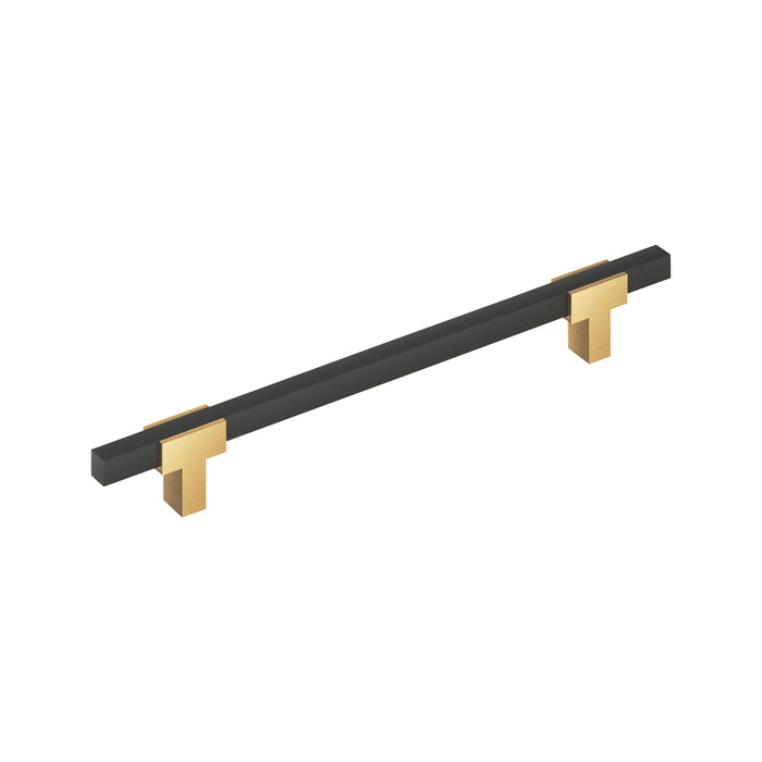 Amerock BP54090CZMB Urbanite 12 inch (305mm) Center-to-Center Champagne Bronze/Matte Black Appliance Pull