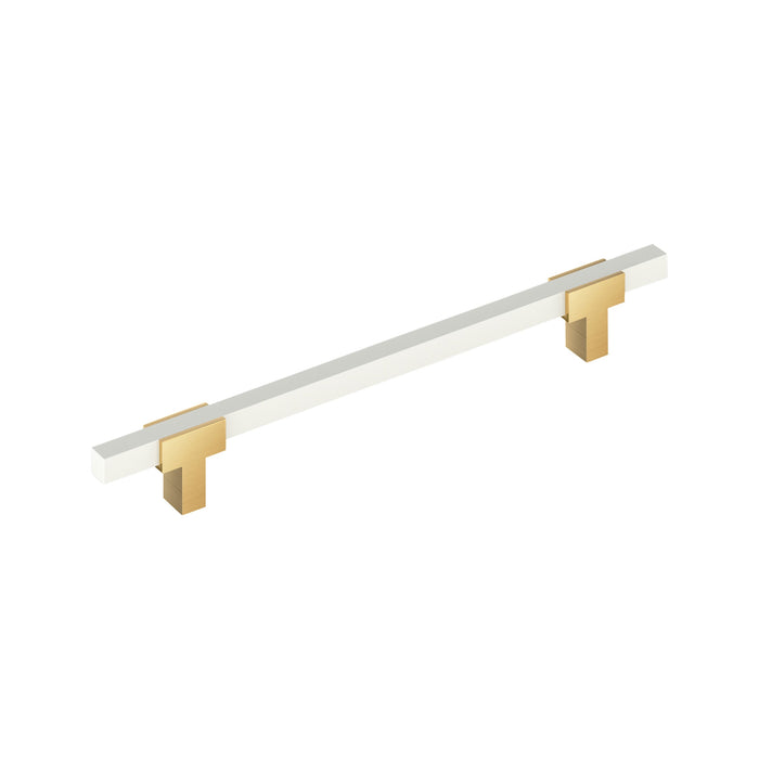 Amerock BP54090CZWHT Urbanite 12 inch (305mm) Center-to-Center Champagne Bronze/White Appliance Pull