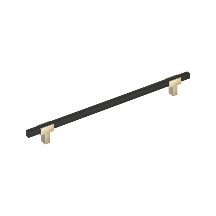 Amerock BP54091BBZMB Urbanite 18 inch (457mm) Center-to-Center Golden Champagne/Matte Black Appliance Pull
