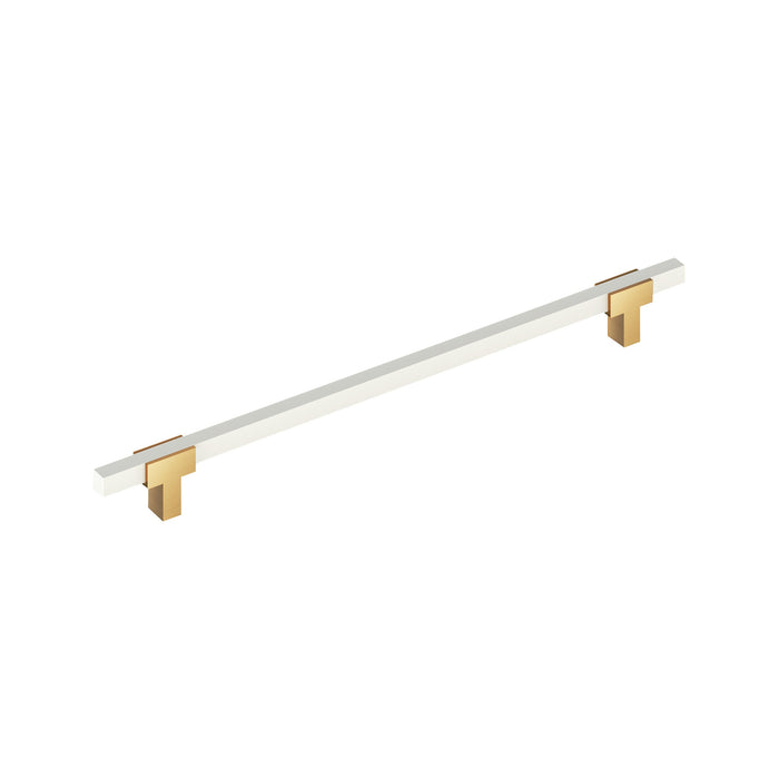 Amerock BP54091CZWHT Urbanite 18 inch (457mm) Center-to-Center Champagne Bronze/White Appliance Pull