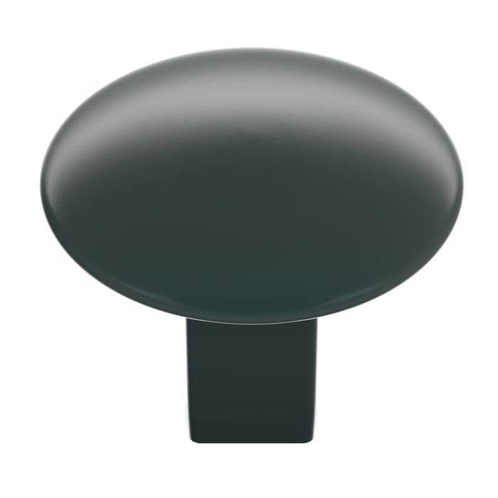 Amerock BP55362MB Riva 1-1/4 inch (32mm) Diameter Matte Black Cabinet Knob