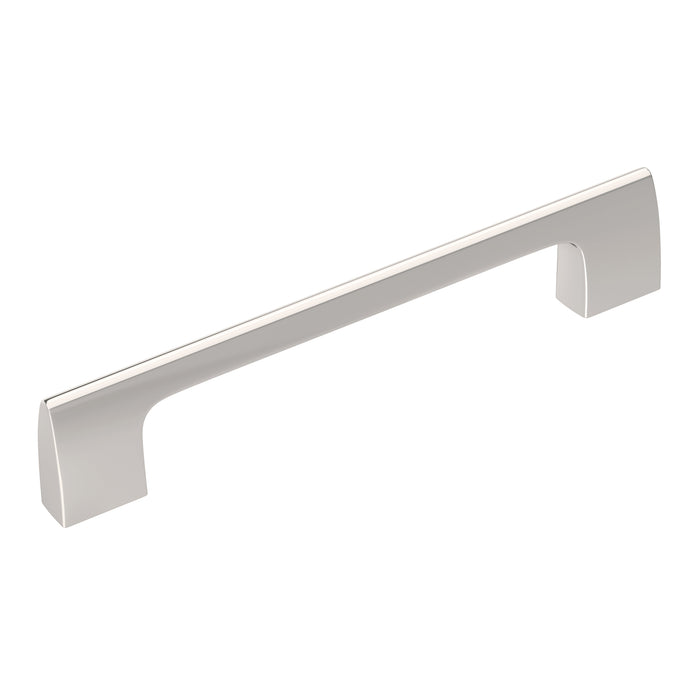 Amerock BP55367PN Riva 5-1/16 inch (128mm) Center-to-Center Polished Nickel Cabinet Pull