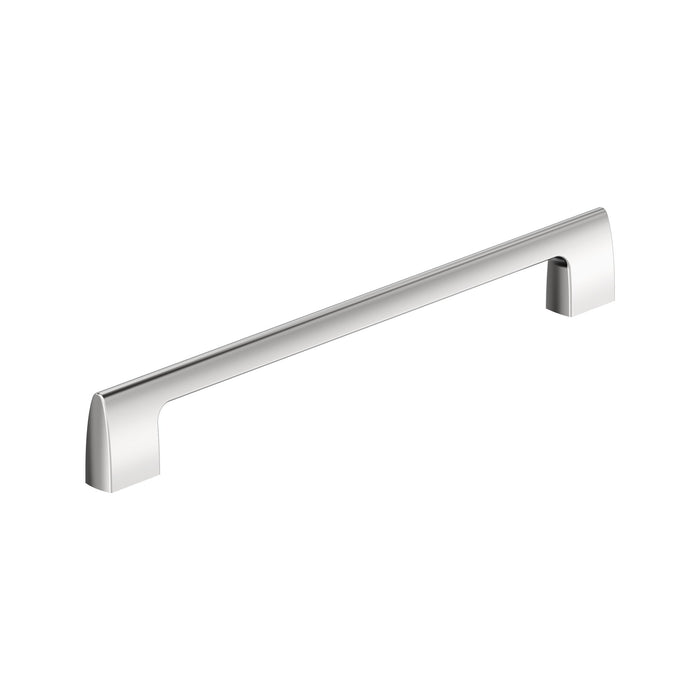 Amerock BP5549026 Riva 10-1/16 inch (256mm) Center-to-Center Polished Chrome Cabinet Pull
