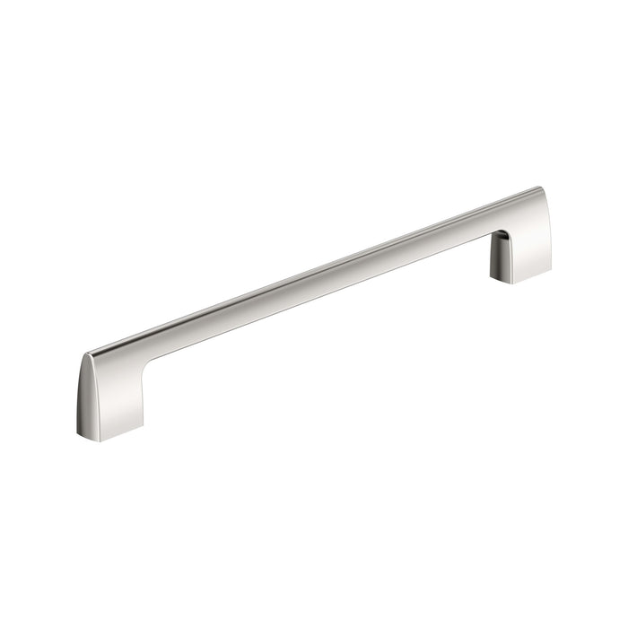 Amerock BP55490PN Riva 10-1/16 inch (256mm) Center-to-Center Polished Nickel Cabinet Pull